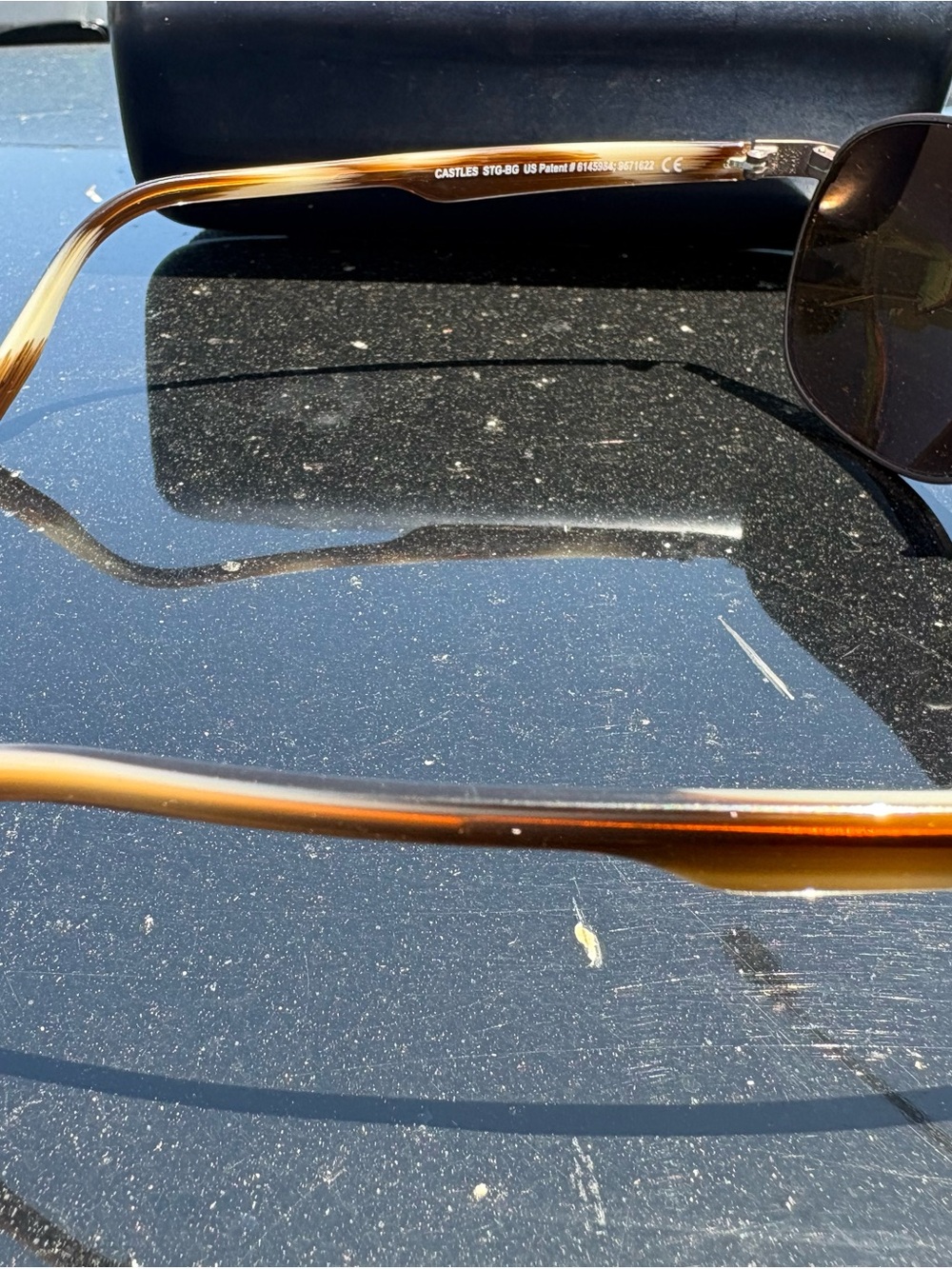 Maui Jim Castles Polarized Aviator Sunglasses H728-01M - Picture 4 of 15